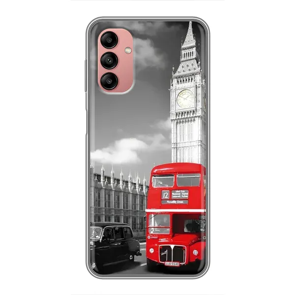 Чехол с рисунком «Красный автобус» для Samsung Galaxy A04s Чехол с рисунком «Красный автобус» для Samsung Galaxy A04s