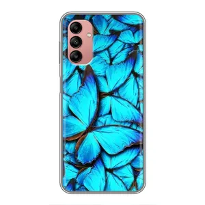 Силиконовый бампер с картинкой животных для Samsung Galaxy A04s (Крылья бабочек)