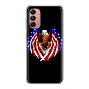 Чехол Флаг USA для Samsung Galaxy A04s (Крылья США)