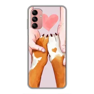 Чехол (ТПУ) Милые собачки для Samsung Galaxy A04s (Любовь к собакам)