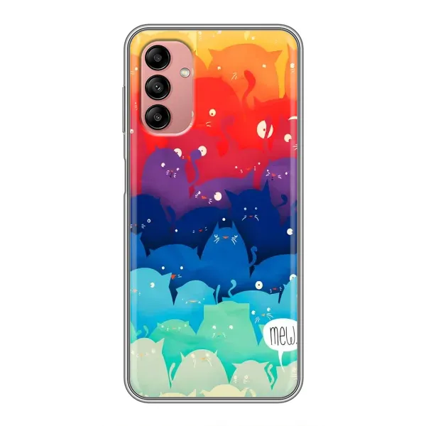 Чехол с рисунком «Mew» для Samsung Galaxy A04s