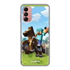 Чохли для Samsung Galaxy A04s (Персонажі МайнКрафт) (На коні)