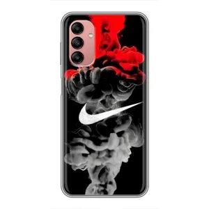 Силиконовый Чехол на Samsung Galaxy A04s с картинкой Nike (Nike дым)