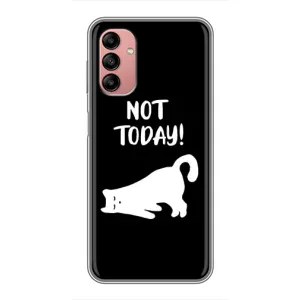 Бампер с изображением Котиков для Самсунг А04с (Not Today)