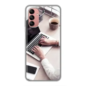 Силиконовый бампер (Работники) на Samsung Galaxy A04s (Офисный работник)