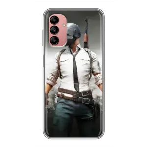 Чохол з картинкою "Герой Pubg" на Samsung Galaxy A04s (Пабг)