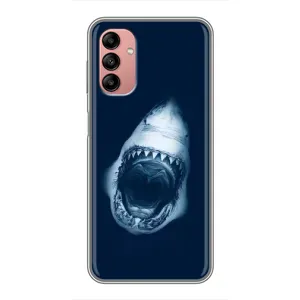 Силиконовый бампер с картинкой животных для Samsung Galaxy A04s (Пасть Акулы)