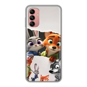Силиконовый чехол с принтом Зоотрополіс для Samsung Galaxy A04s (Персонажи Зоо)