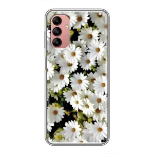 Чехол с ромашками на Samsung Galaxy A04s (Рамка в ромашках)