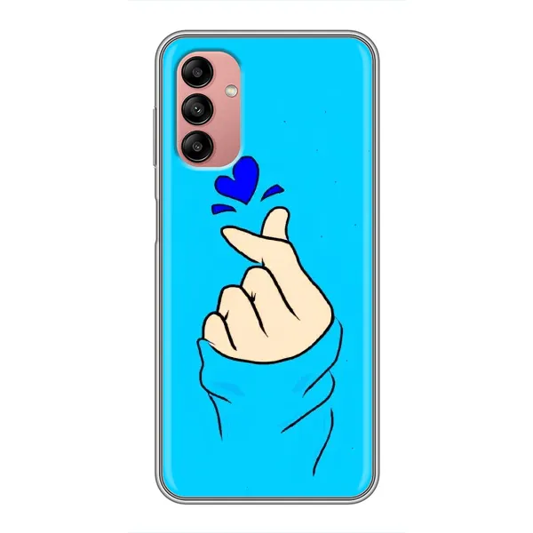 Чохол з малюнком «Сердечко на синоьому» для Samsung Galaxy A04s Чохол з малюнком «Сердечко на синоьому» для Samsung Galaxy A04s