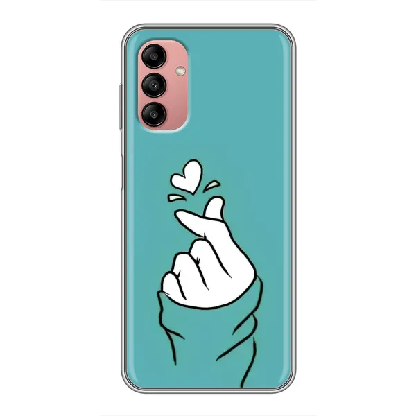 Чохол з малюнком «Сердечко на бірюзовому» для Samsung Galaxy A04s Чохол з малюнком «Сердечко на бірюзовому» для Samsung Galaxy A04s