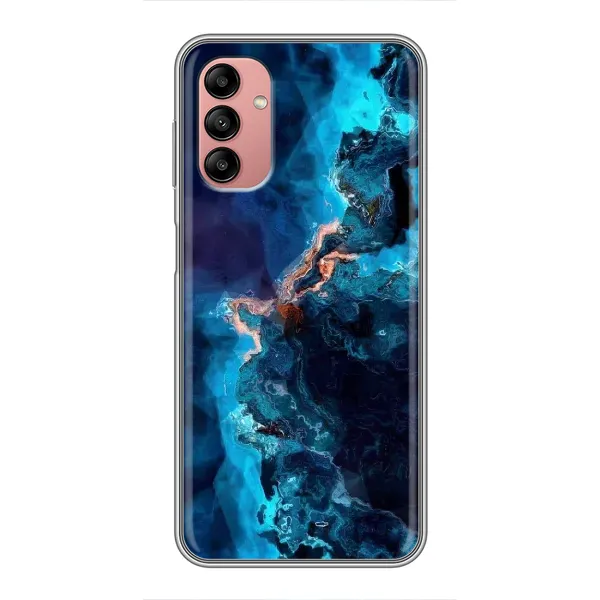 Чехол с рисунком «Синий мрамор» для Samsung Galaxy A04s Чехол с рисунком «Синий мрамор» для Samsung Galaxy A04s