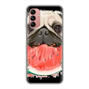 Чехол (ТПУ) Милые собачки для Samsung Galaxy A04s (Смешной Мопс)