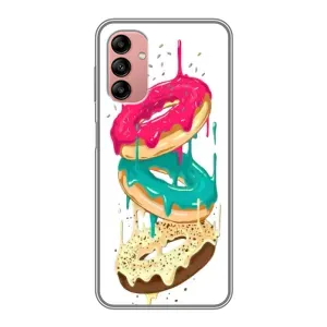 Чехол с изображением вкусной еды для Samsung Galaxy A04s (Сочные пончики)