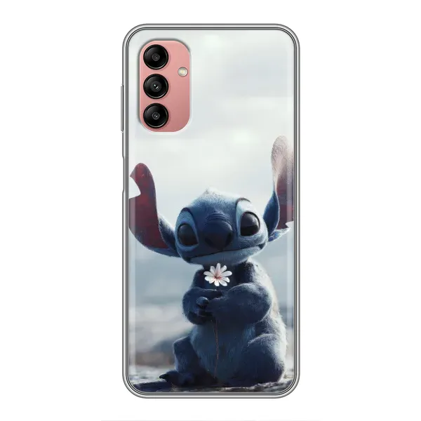 Чехол с рисунком «Стич с цветочком» для Samsung Galaxy A04s Чехол с рисунком «Стич с цветочком» для Samsung Galaxy A04s