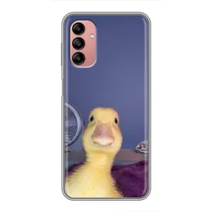 Бампер с принтом Мемы для Samsung Galaxy A04s (Утка)