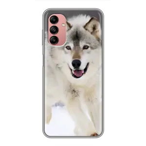 Чехол с Волком на Samsung Galaxy A04s (Волк на снегу)