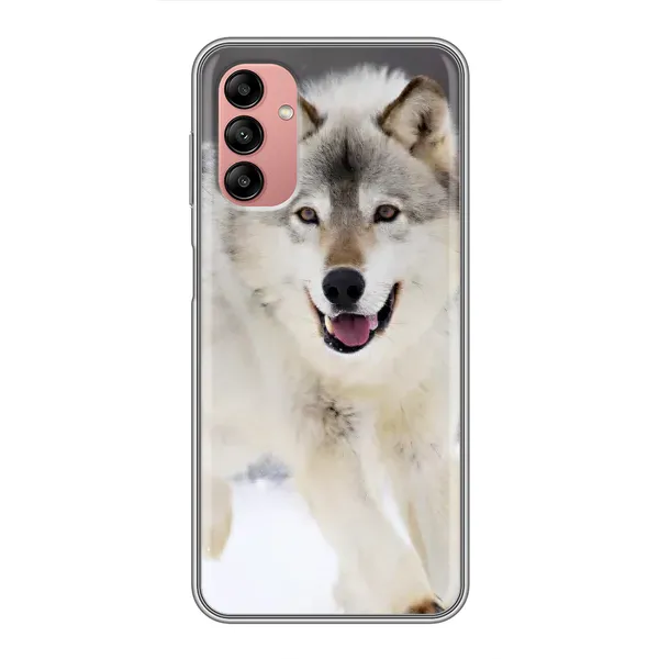Чехол с рисунком «Волк на снегу» для Samsung Galaxy A04s Чехол с рисунком «Волк на снегу» для Samsung Galaxy A04s