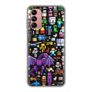 Чохол майнкрафт для Samsung Galaxy A04s (Усі персонажі)