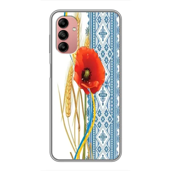 Чехол с рисунком «Вышиванка с цветком» для Samsung Galaxy A04s Чехол с рисунком «Вышиванка с цветком» для Samsung Galaxy A04s