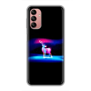 Силиконовый бампер с картинкой животных для Samsung Galaxy A04s (Яркий олень)