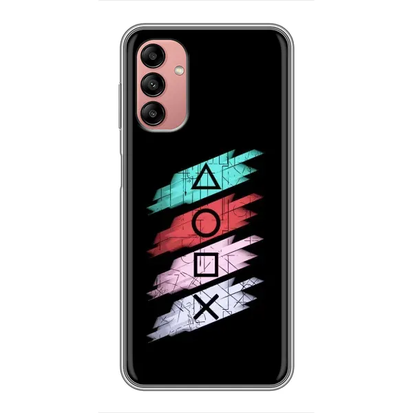 Чехол с рисунком «Значки Sony» для Samsung Galaxy A04s Чехол с рисунком «Значки Sony» для Samsung Galaxy A04s