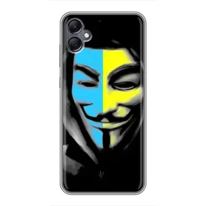 Чехол с Украинской символикой на Самсунг А05 (Анонимус патриот)