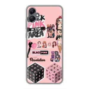Чехлы с картинкой для Samsung Galaxy A05 (BLACK PINK коллаж)