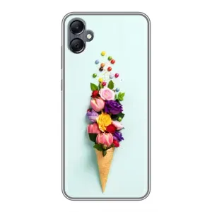 Чехлы с тематикой "ЦВЕТЫ" на Samsung Galaxy A05 (Цветок-мороженное)