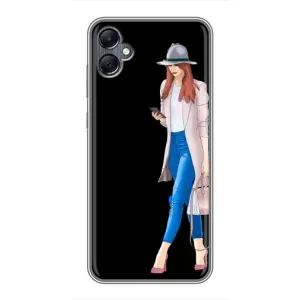 Чохол з картинкою Модні Дівчата Samsung Galaxy A05 (Дівчина з телефоном)