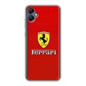 Силіконовий бампер з картинкою машини на Samsung Galaxy A05 (Ferrari Logo)