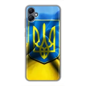 Чехол с картинкой (Патриотический ГЕРБ) на Samsung Galaxy A05 (Герб и Флаг Украины)