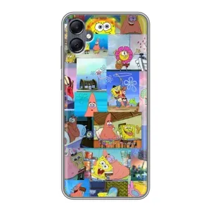 Силиконовый чехол Спанч Боб на Самсунг А05 (Комиксы Спанч Боб)