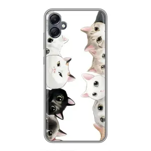 Силиконовый чехол с котиком для Samsung Galaxy A05 (Коты)