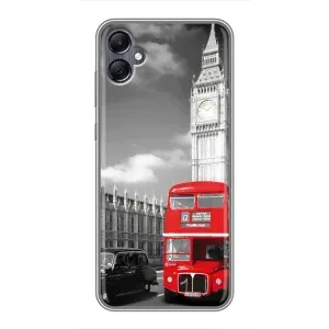Чехол Биг-Бен на Самсунг А05 (Красный автобус)