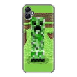 Чехлы для Samsung Galaxy A05 (Персонажи Майн Крафт) (Крипер 2)