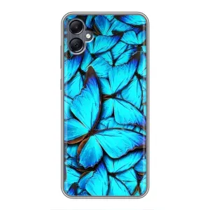 Силиконовый бампер с картинкой животных для Samsung Galaxy A05 (Крылья бабочек)