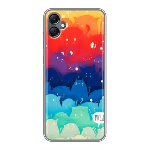 Силиконовый чехол с котиком для Samsung Galaxy A05 (Mew)