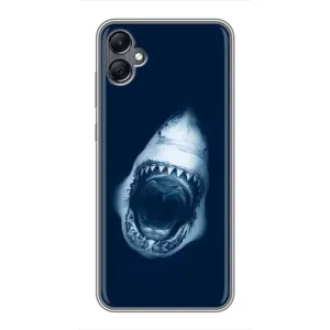 Силиконовый бампер с картинкой животных для Samsung Galaxy A05 (Пасть Акулы)