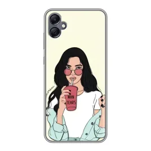 Силіконовый Чохол на Samsung Galaxy A05 з картинкой Модных девушек (З напоєм)