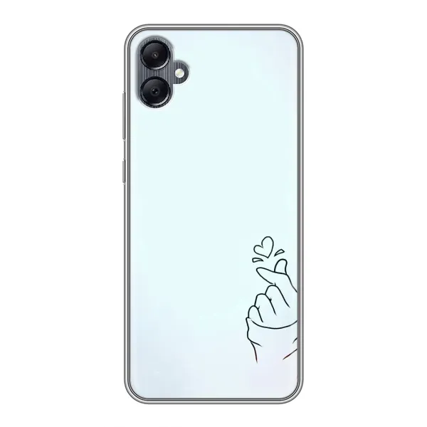 Чехол с рисунком «Сердце на голубом» для Samsung Galaxy A05 Чехол с рисунком «Сердце на голубом» для Samsung Galaxy A05