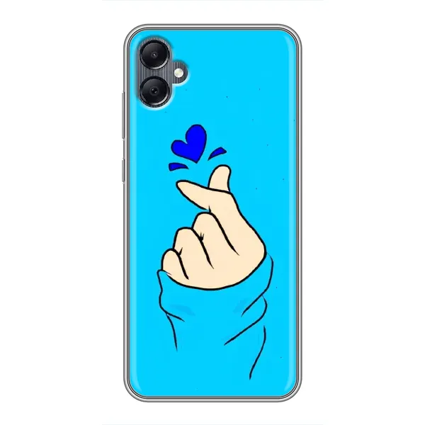 Чехол с рисунком «Сердце на синем» для Samsung Galaxy A05 Чехол с рисунком «Сердце на синем» для Samsung Galaxy A05