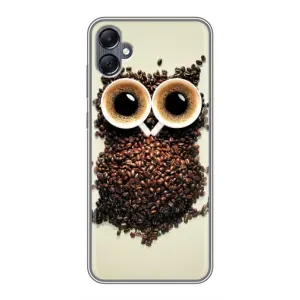 Чехлы с принтом СОВЫ для Samsung Galaxy A05 (Сова с зерен кофе)