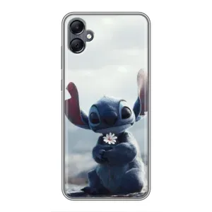 Чехол с рисунком Стич для Samsung Galaxy A05 (Стич с цветочком)