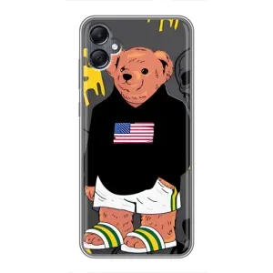Чехлы Мишка Тедди для Самсунг А05 (Teddy USA)