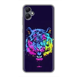 Силиконовый бампер с картинкой животных для Samsung Galaxy A05 (Тигр-Арт)