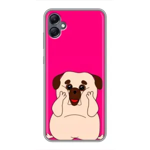 Чехол (ТПУ) Милые собачки для Samsung Galaxy A05 (Веселый Мопсик)
