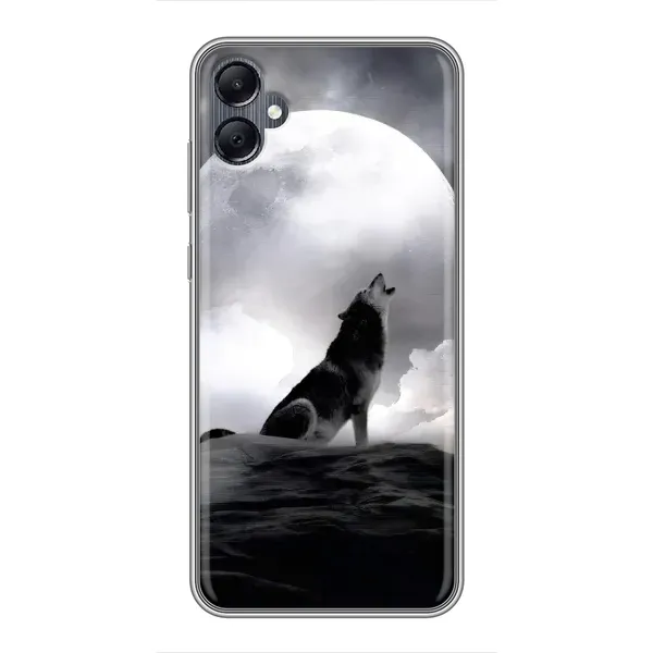 Чехол с рисунком «Волк и луна» для Samsung Galaxy A05 Чехол с рисунком «Волк и луна» для Samsung Galaxy A05