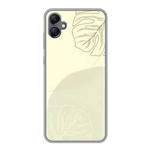 Чехол цветочный дизайн для Samsung Galaxy A05 (Зелёный фон)