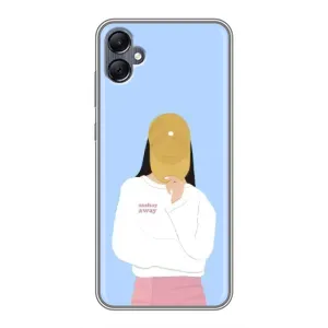 Силіконовый Чохол на Samsung Galaxy A05 з картинкой Модных девушек (Жовта кепка)